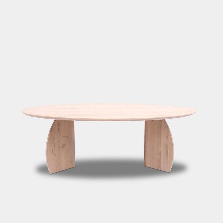 Tafel Ovaal Eikenhout  Set Driehoek  200x100, Huis en Inrichting, Tafels | Eettafels