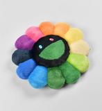 Takashi Murakami (1962) - Flower cushion (rainbow and black)