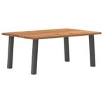 vidaXL Eettafel rechthoekig 180x120x74 cm massief eikenhout, Huis en Inrichting, Tafels | Eettafels, Verzenden, Nieuw