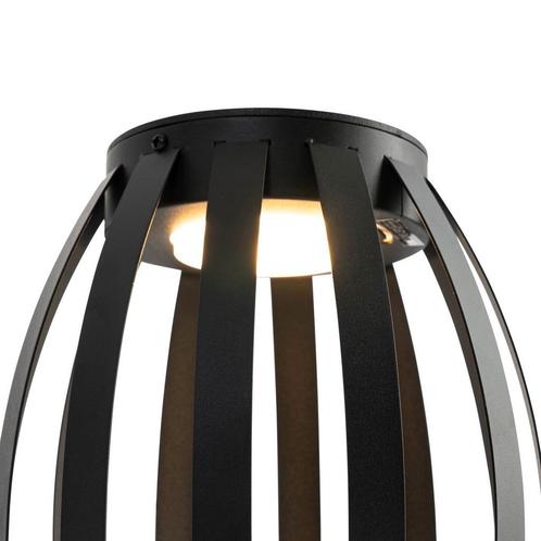Set van 2 buiten tafellampen zwart 3-staps dimbaar solar en, Huis en Inrichting, Lampen | Tafellampen, Nieuw, Overige materialen