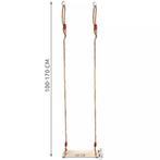 Kruzzel Houten schommel met verstelbaar touw en metalen o..., Ophalen of Verzenden, Nieuw