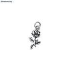 Zilveren roos kettinghangertje, Sieraden, Tassen en Uiterlijk, Kettinghangers, Verzenden, Nieuw, Zilver
