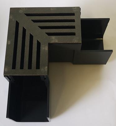 ACO Slimline hoekelement CorTen, Doe-het-zelf en Verbouw, Buizen en Afvoer, Ophalen of Verzenden