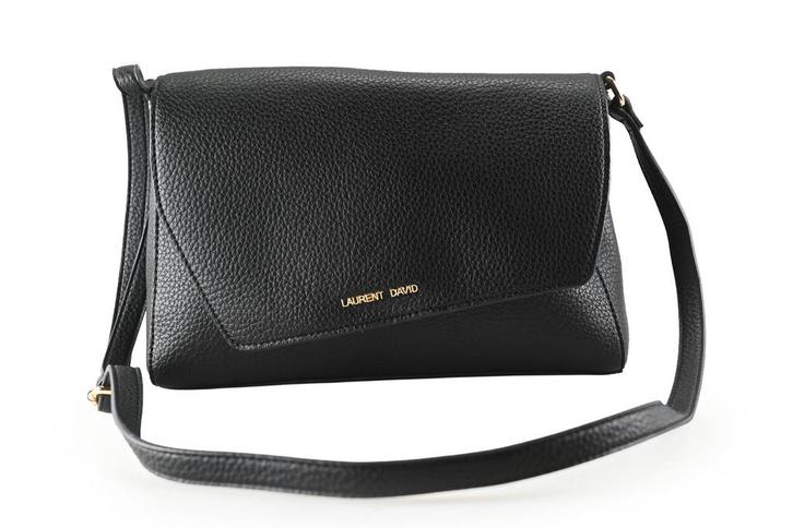 Laurent David Schoudertas in maat standaard Zwart, Sieraden, Tassen en Uiterlijk, Tassen | Damestassen, Zwart, Zo goed als nieuw