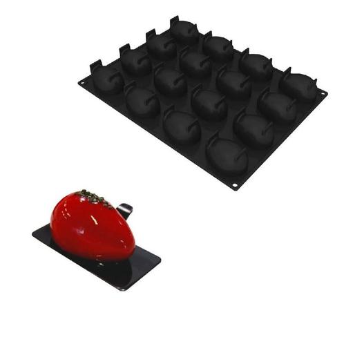 Pavoni Siliconen Vorm Quenelle 77x51mm (16) 30x40cm, Hobby en Vrije tijd, Taarten en Cupcakes maken, Nieuw, Verzenden