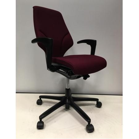 (MDK-105811) Giroflex 64 bureaustoel bordeaux, Huis en Inrichting, Bureaus, Bureau, Gebruikt, In hoogte verstelbaar, Ophalen of Verzenden