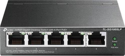TP-LINK TL-SG1005LP - Netwerk Switch - Unmanaged - PoE, Computers en Software, Netwerk switches, Verzenden
