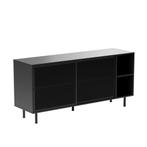 *WOONWINKEL* Dressoir Met Schuifdeuren Zwart Metaal, Huis en Inrichting, Verzenden, Nieuw