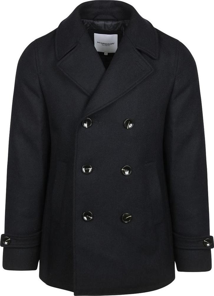 McGregor Core Peacoat Wool Blend Navy maat M Heren, Kleding | Heren, Jassen | Winter, Blauw, Nieuw, Maat 48/50 (M), Verzenden