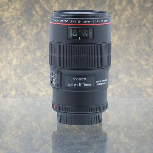 Canon EF 100mm f/2.8 Macro IS USM - Tweedehands, Audio, Tv en Foto, Fotografie | Lenzen en Objectieven, Macrolens, Zo goed als nieuw