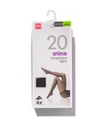 HEMA 4-pak glans pantys 20 denier antraciet, Kleding | Dames, Leggings, Maillots en Panty's, Verzenden, Nieuw