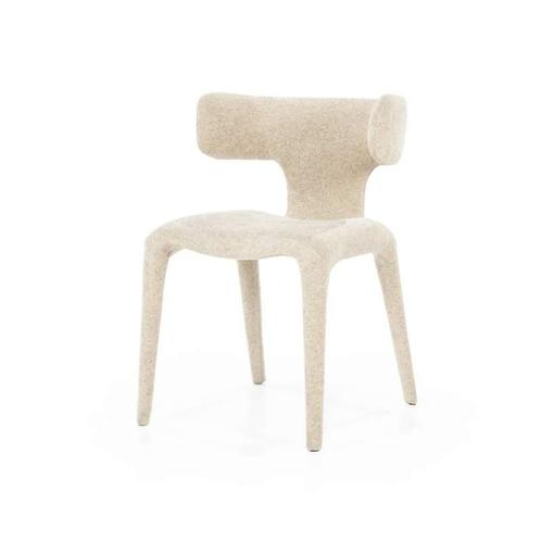 Eetkamerstoel Dave - Taupe Porto - 96101 - eetkamerstoelen, Huis en Inrichting, Stoelen, Nieuw, Stof