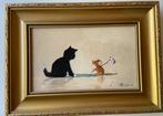 henk poeder - Kitten met muisje