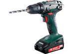 Metabo BS 18 18V Li-Ion accu boor-/schroefmachine set (2x, Verzenden, Zo goed als nieuw