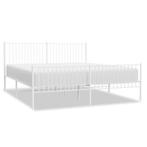 Metaal Bedframe Wit 200x200 | Laatste Stuk!, Huis en Inrichting, Slaapkamer | Bedden, Wit, Ophalen of Verzenden, Overige maten