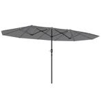 2dekans | Outsunny XXL Dubbelzijdige Parasol 436x260 cm –, Ophalen of Verzenden, Zo goed als nieuw