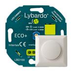 LED dimmer incl. afdekraam Lybardo 0-200W | Fase afsnijding, Verzenden, Nieuw, Overige typen