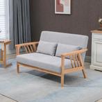 Loveseat - Elegante zitbank - Fluweelzacht - Grijs, Huis en Inrichting, Banken | Bankstellen, Ophalen of Verzenden, Nieuw, Stof