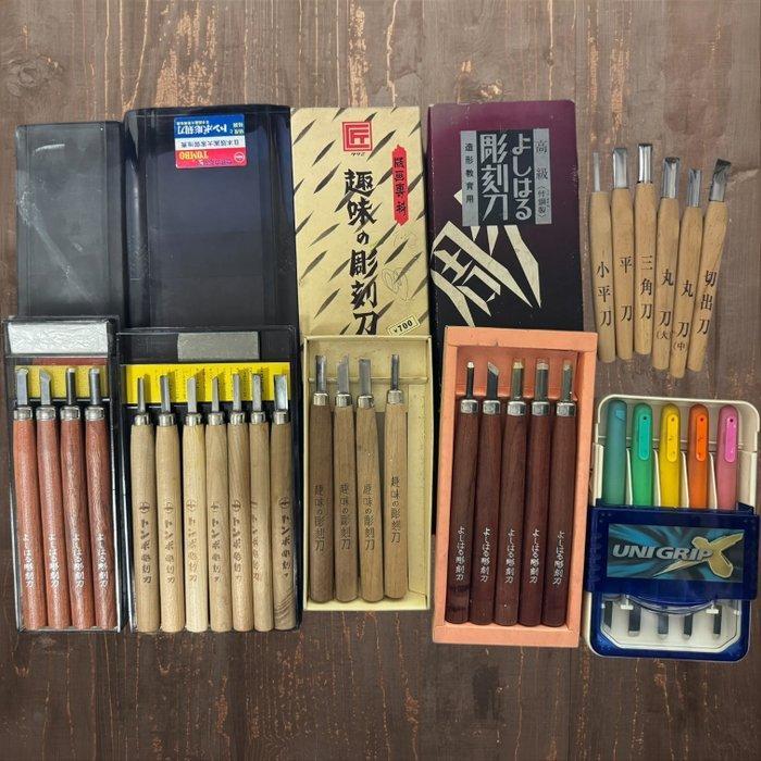 Yoshiharu, Sunster, Tombo etc. - Speelgoed Japanese Carving, Antiek en Kunst, Antiek | Wandborden en Tegels