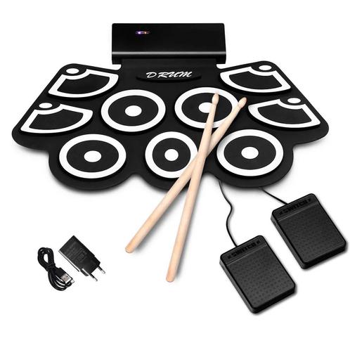 LIVSK Draagbaar MIDI Elektronisch Oprolbare Drumset Verdikt, Muziek en Instrumenten, Drumstellen en Slagwerk, Nieuw, Verzenden