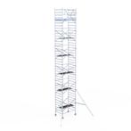 Rolsteiger Original 135x190 13,2m werkhoogte tegen de gevel, Doe-het-zelf en Verbouw, Steigers, Verzenden, Nieuw, Rolsteiger of Kamersteiger