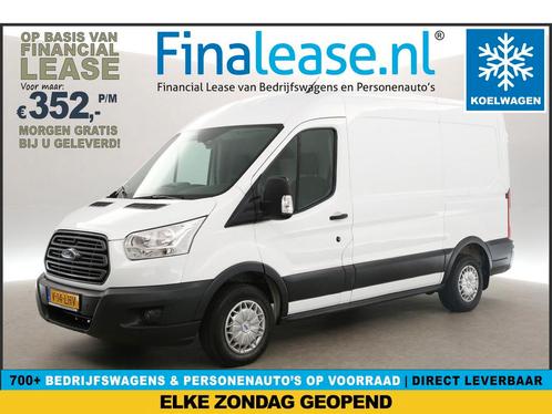 Ford Transit 290 2.2 TDCI L2H2 NACHTKOELING Airco Cam €352pm, Auto's, Bestelauto's, Lease, Handgeschakeld, Diesel, Ford, Wit, Verzenden