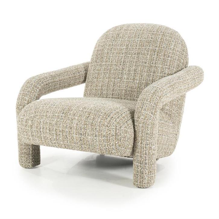 Fauteuil Monica - taupe Asti, Huis en Inrichting, Stoelen, Nieuw, Ophalen of Verzenden