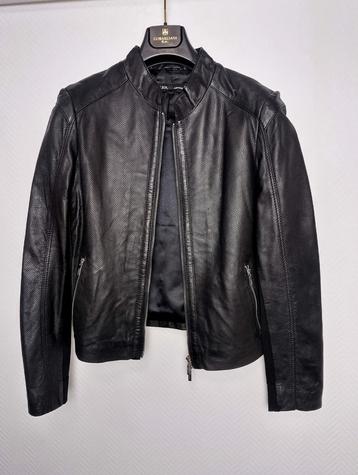 Stylish Black Leather Jacket by ARMA Collection beschikbaar voor biedingen