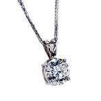 Zonder Minimumprijs - Ketting met hanger - 14 karaat Witgoud