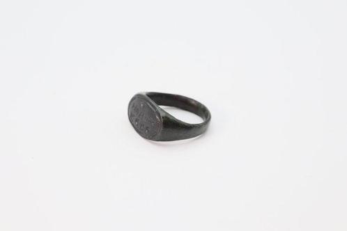 Byzantijns Brons Ring met inscriptie, Sieraden, Tassen en Uiterlijk, Antieke sieraden