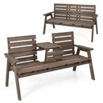 LIVSK Opklapbare Tuinbank met Centrale Tafel - Voor 2-3 Pers, Huis en Inrichting, Tafels | Sidetables, Verzenden, Nieuw