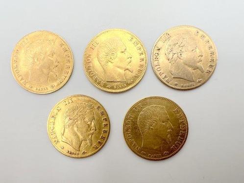 Frankrijk. Napoléon III. 5 Francs 1856/1867 (lot de 5, Postzegels en Munten, Munten | Europa | Euromunten