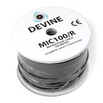 Devine MIC100/R audiokabel, 2x 0.226 mm², ø 6 mm, 100 m, Audio, Tv en Foto, Audiokabels en Televisiekabels, Verzenden, Nieuw