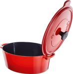 Fontignac Main Libres braadpan - Ovaal - 29 cm - Rood, Verzenden, Zo goed als nieuw