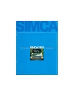 1968 SIMCA 1100 BROCHURE NEDERLANDS, Boeken, Auto's | Folders en Tijdschriften, Nieuw, Author