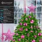 Kerstballen plastic 102-delige Kerstversiering Set - Kerstbo, Verzenden, Zo goed als nieuw