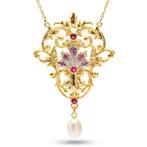 Zonder Minimumprijs - Ketting met hanger - 8 karaat Zilver,