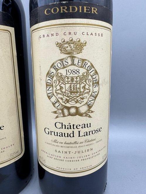 1988 Château Gruaud Larose - Saint-Julien 2ème Grand Cru, Verzamelen, Wijnen