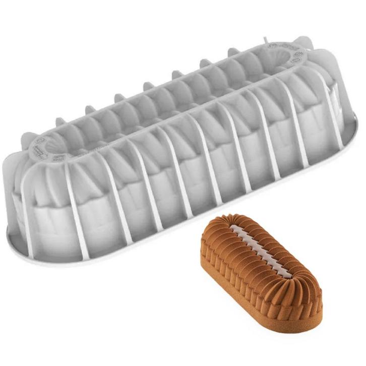 Silikomart Siliconen Bakvorm Pleincoeur Bûche 23,6x8cm, Hobby en Vrije tijd, Taarten en Cupcakes maken, Nieuw, Verzenden