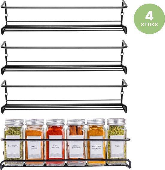 2dekans | Kruidenrek Ophangbaar - Kruiden Organizer - 4, Huis en Inrichting, Keuken | Keukenbenodigdheden, Zo goed als nieuw, Ophalen of Verzenden