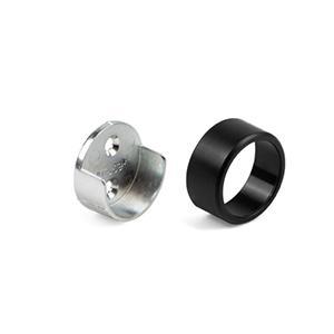 Roedehouder rond Ø 28 mm, zwart beschikbaar voor biedingen