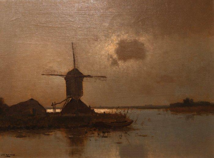 Jan Knikker Sr. (1889-1957) - Groot en Sfeervol, Antiek en Kunst, Kunst | Schilderijen | Klassiek