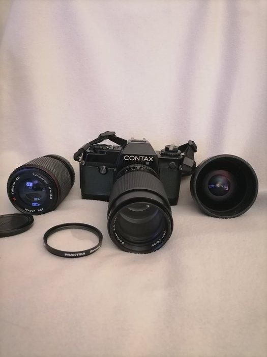 Contax 137 MD Quartz + Carl Zeiss Sonnar 135/2.8 + Sigma, Audio, Tv en Foto, Fotocamera's Analoog