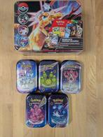 Pokémon - 6 Sealed box - 5x Mini Tin Paldean Fates Sealed +, Hobby en Vrije tijd, Verzamelkaartspellen | Pokémon, Nieuw