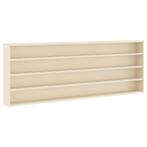 vidaXL Muurdisplaykast met plank Beige 100 x 8,5 x 36 cm, Huis en Inrichting, Woonaccessoires | Wandplanken en Boekenplanken, Verzenden