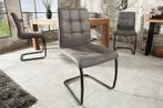 industrieele sledestoel MODENA vintage grijs met decoratieve, Huis en Inrichting, Stoelen, Ophalen of Verzenden, Nieuw