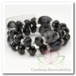 Corsage Polscorsage Sparkling Treasure Black Corsage Polscor, Huis en Inrichting, Woonaccessoires | Kunstplanten en Kunstbloemen