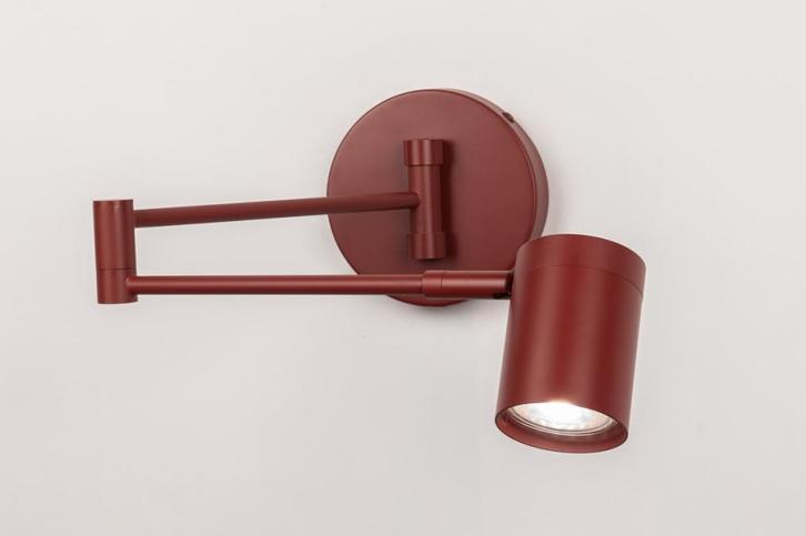 Rietveld Wandlampen - Rood - Metaal, Huis en Inrichting, Lampen | Wandlampen, Verzenden