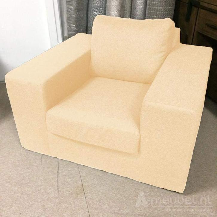 Fauteuil Lelystad - fauteuils - Creme, Huis en Inrichting, Stoelen, Nieuw, Stof
