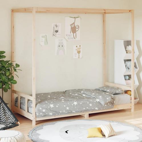 vidaXL Kinderbedframe 90x190 cm massief grenenhout, Kinderen en Baby's, Kinderkamer | Bedden, Nieuw, Verzenden